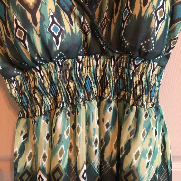 Green Patterned Dress - Picture 4 of 8